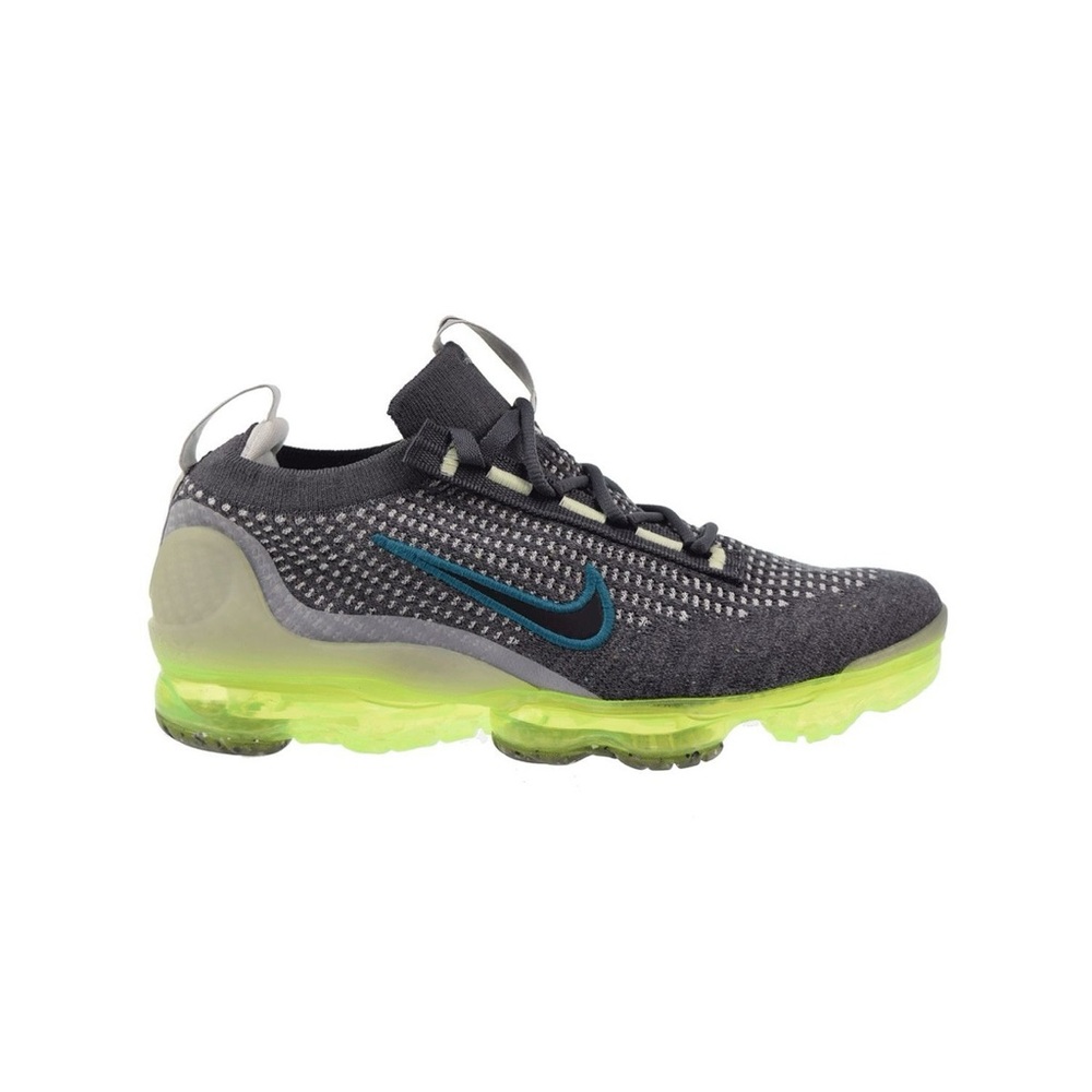 Nike Kids Gray and Neon Green Sneakers